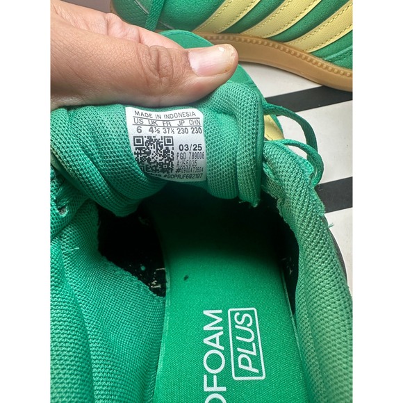 Adidas Breaknet Sleek Green Yellow Gum Retro Sneakers JS5035 Womens 6 - Picture 7 of 8